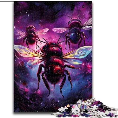 JigsawPuzzle 1000 Teile für Erwachsene Galaxy Bees Puzzle Heimaktivität für Feiertage, Geburtstage und Familienspielabende (Größe: 26x38cm) von LGSHENG