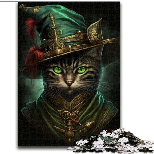JigsawPuzzle 1000 Teile für Erwachsene Magisches Katzenpuzzle Interaktives Familienspiel, Ideal für Teenager, Denksport-Geschenk (Größe: 26x38cm) von LGSHENG