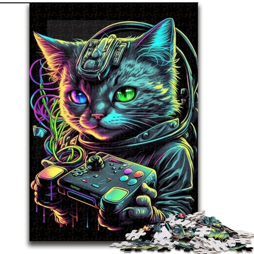 JigsawPuzzle 1000 Teile für Erwachsene Spiel Katzenpuzzle Interaktives Familienspiel, Familienaktivitätsspiel (Größe: 26x38cm) von LGSHENG