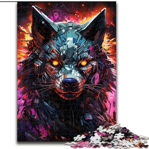 JigsawPuzzle 1000 Teile für Erwachsene Tierwolf-Puzzle Familieninteraktives Spiel, Ideal für Teenager, Denksport-Geschenk (Größe: 26x38cm) von LGSHENG
