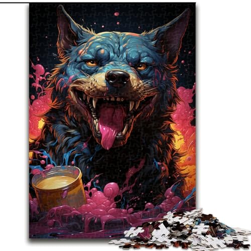 JigsawPuzzle 1000 Teile für Erwachsene Tierwolf-Puzzle Familieninteraktives Spiel, Ideal für Teenager, Denksport-Geschenk (Größe: 50x75cm) von LGSHENG