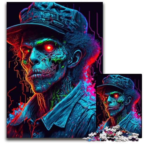 Junger Gangster-Zombie, 1000-teiliges Puzzle aus Pappe, Puzzle für Erwachsene, anspruchsvolles Denkspiel, entspannendes Spielzeug für Teenager, 26x38cm Junger Gangster-Zombie, 1000-teiliges Puzzle aus Pappe, Puzzle für Erwachsene, anspruchsvolles Denkspiel, entspannendes Spielzeug für Teenager, 26x38cm von LGSHENG
