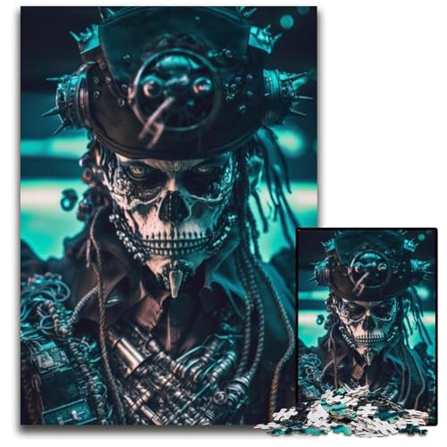 Kapitän Skelett 1000-teiliges Puzzle für Erwachsene aus Pappe, Denksportaufgabe, dekoratives DIY-Spiel, interaktives Familienspielzeug, 26x38cm Kapitän Skelett 1000-teiliges Puzzle für Erwachsene aus Pappe, Denksportaufgabe, dekoratives DIY-Spiel, interaktives Familienspielzeug, 26x38cm von LGSHENG