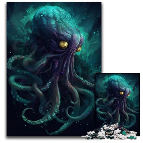 Kraken-Puzzle 1000 Teile für Erwachsene, anspruchsvolle Puzzles, anspruchsvolles DIY-Denkspiel für Teenager, 50x75cm Kraken-Puzzle 1000 Teile für Erwachsene, anspruchsvolle Puzzles, anspruchsvolles DIY-Denkspiel für Teenager, 50x75cm von LGSHENG