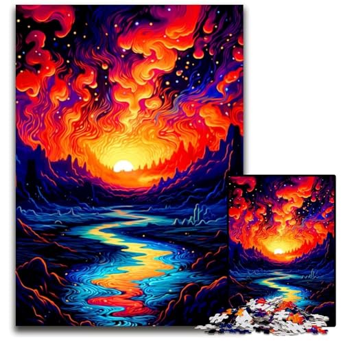 Landschaftsmalerei, 1000-teiliges Puzzle, anspruchsvolles Denkspiel, Familienaktivität, Heimdekoration, 26x38cm Landschaftsmalerei, 1000-teiliges Puzzle, anspruchsvolles Denkspiel, Familienaktivität, Heimdekoration, 26x38cm von LGSHENG