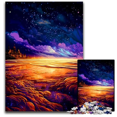 Landschaftspuzzle 1000 Teile für Erwachsene, anspruchsvolle Rätsel, Denksportaufgabe, Spiel für Erwachsene, interaktive Familienaktivität, 26x38cm von LGSHENG