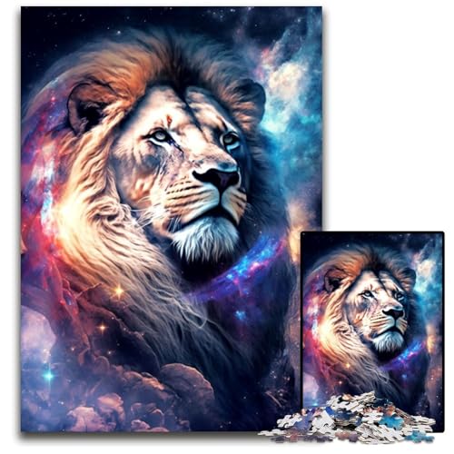 Löwe 1000 Teile Puzzle Geschenke Unmögliche Puzzles für Erwachsene Herausfordernde Denksportaufgabe für Teenager, Familienspaß Interaktives Spiel 26X38CM/10.23x14.96inch Löwe 1000 Teile Puzzle Geschenke Unmögliche Puzzles für Erwachsene Herausfordernde Denksportaufgabe für Teenager, Familienspaß Interaktives Spiel 26X38CM/10.23x14.96inch von LGSHENG