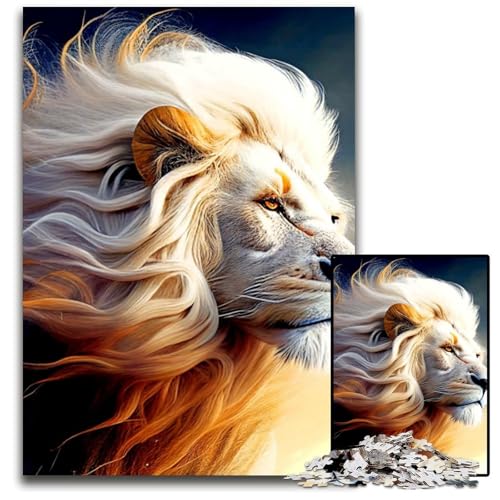Löwen-Puzzle 1000 Teile für Erwachsene, Holzpuzzle, Heimdekoration und Urlaubsspaß, 26x38cm Löwen-Puzzle 1000 Teile für Erwachsene, Holzpuzzle, Heimdekoration und Urlaubsspaß, 26x38cm von LGSHENG