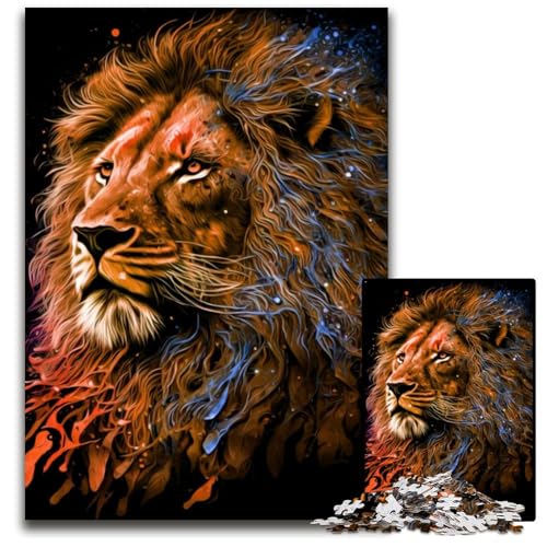 Löwen-Puzzle für Erwachsene, 1000 Teile, Holzpuzzle, anspruchsvolles Denkspiel für Teenager, Spaß für den Familienspieleabend, 26x38cm Löwen-Puzzle für Erwachsene, 1000 Teile, Holzpuzzle, anspruchsvolles Denkspiel für Teenager, Spaß für den Familienspieleabend, 26x38cm von LGSHENG