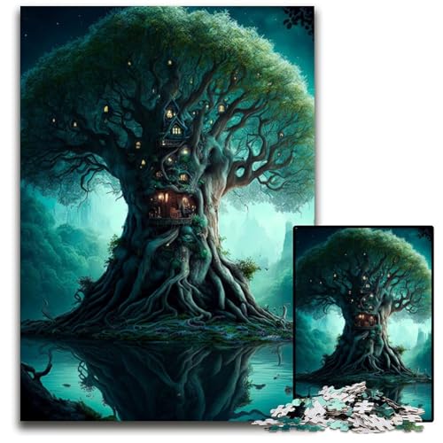 Magic Fantasy Kingdom 1000-teiliges Puzzle für Erwachsene, Holzpuzzle, anspruchsvolles Denkspiel für Teenager, Spaß für den Familienspielabend, 26x38cm Magic Fantasy Kingdom 1000-teiliges Puzzle für Erwachsene, Holzpuzzle, anspruchsvolles Denkspiel für Teenager, Spaß für den Familienspielabend, 26x38cm von LGSHENG