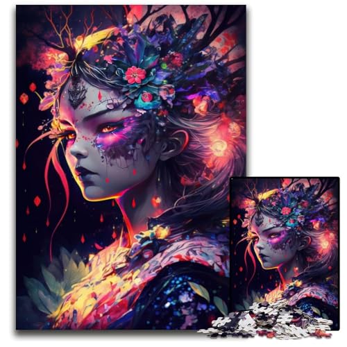 Manga-Mädchen-Puzzle, 1000 Teile, anspruchsvolles Denkspiel, Familienaktivität, Heimdekoration, 50x75cm Manga-Mädchen-Puzzle, 1000 Teile, anspruchsvolles Denkspiel, Familienaktivität, Heimdekoration, 50x75cm von LGSHENG