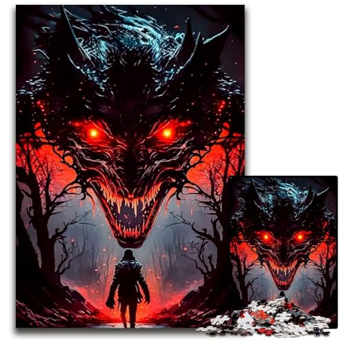 Mensch und Monster, 1000-teiliges Puzzle, anspruchsvolles Denkspiel, Familienaktivität, Heimdekoration, 26x38cm Mensch und Monster, 1000-teiliges Puzzle, anspruchsvolles Denkspiel, Familienaktivität, Heimdekoration, 26x38cm von LGSHENG