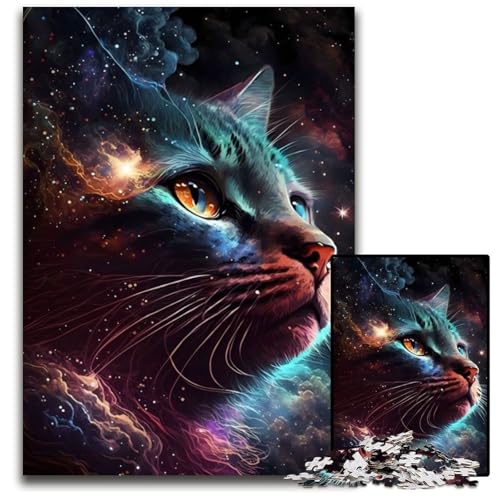 Meowt of This World Puzzle für Erwachsene, 1000-teiliges Holzpuzzle für Erwachsene, anspruchsvolles Denkspiel für Teenager, Spaß für den Familienspieleabend, 26x38cm Meowt of This World Puzzle für Erwachsene, 1000-teiliges Holzpuzzle für Erwachsene, anspruchsvolles Denkspiel für Teenager, Spaß für den Familienspieleabend, 26x38cm von LGSHENG
