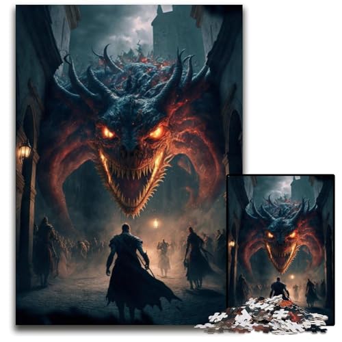 Monster Invasion Puzzle 1000 Teile für Erwachsene, Holzpuzzle, ideal für Teenager und Sammler, Reisegeschenk, Familienaktivität, 50x75cm Monster Invasion Puzzle 1000 Teile für Erwachsene, Holzpuzzle, ideal für Teenager und Sammler, Reisegeschenk, Familienaktivität, 50x75cm von LGSHENG