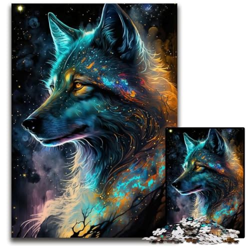 Nebula Wolf Puzzle 1000 Teile für Erwachsene Puzzles Perfekt für Familienfeiern, Geburtstage, Feiertage 26X38CM/10.23x14.96inch Nebula Wolf Puzzle 1000 Teile für Erwachsene Puzzles Perfekt für Familienfeiern, Geburtstage, Feiertage 26X38CM/10.23x14.96inch von LGSHENG
