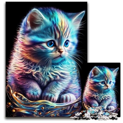 Niedliches Nebelkätzchen-Puzzle für Erwachsene, 1000 Teile, Holzpuzzle, Denksportspiel für Teenager, 26x38cm Niedliches Nebelkätzchen-Puzzle für Erwachsene, 1000 Teile, Holzpuzzle, Denksportspiel für Teenager, 26x38cm von LGSHENG