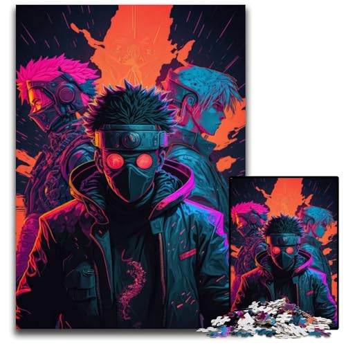 Ninja Killer 1000-teiliges Puzzle für Erwachsene, Holzpuzzle, anspruchsvolles DIY-Dekorationsspiel, interaktives Familienspielzeug, 50x75cm Ninja Killer 1000-teiliges Puzzle für Erwachsene, Holzpuzzle, anspruchsvolles DIY-Dekorationsspiel, interaktives Familienspielzeug, 50x75cm von LGSHENG
