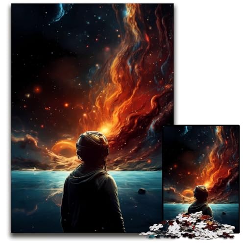 Orange Space Phenomenon 1000-teiliges Puzzle, anspruchsvolles Denkspiel, Familienaktivität, Heimdekoration, 26x38cm Orange Space Phenomenon 1000-teiliges Puzzle, anspruchsvolles Denkspiel, Familienaktivität, Heimdekoration, 26x38cm von LGSHENG