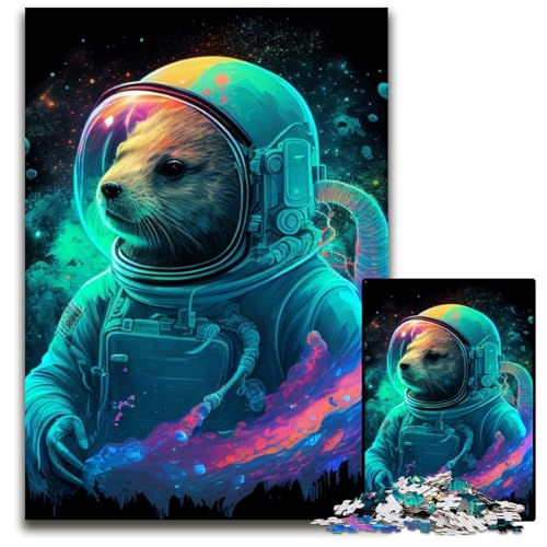 Otter-Astronauten-Puzzle 1000 Teile für Erwachsene, anspruchsvolle Puzzles, anspruchsvolles DIY-Denkspiel für Teenager, 26x38cm Otter-Astronauten-Puzzle 1000 Teile für Erwachsene, anspruchsvolle Puzzles, anspruchsvolles DIY-Denkspiel für Teenager, 26x38cm von LGSHENG