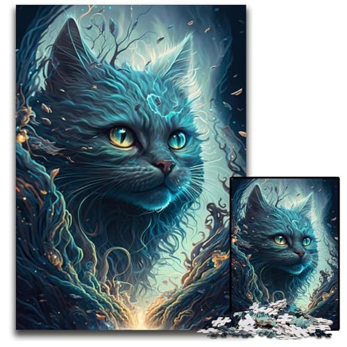 Perserkatzen-Folklore, 1000 Teile, Puzzle-Geschenke, Unmögliches Puzzle für Erwachsene, Herausforderndes Denkspiel für Teenager, Familienspaß, interaktives Spiel, 26x38cm von LGSHENG