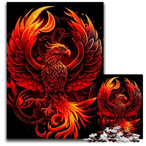 Phoenix 1000-teiliges Puzzle aus Holz, DIY-Dekoration, Denksportaufgabe, für Erwachsene, Familie, 26x38cm Phoenix 1000-teiliges Puzzle aus Holz, DIY-Dekoration, Denksportaufgabe, für Erwachsene, Familie, 26x38cm von LGSHENG