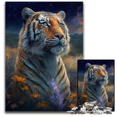 Planet Tiger 1000-teiliges Puzzle aus Holz, DIY-Dekoration, Denksportaufgabe, für Erwachsene, Familie, 26x38cm Planet Tiger 1000-teiliges Puzzle aus Holz, DIY-Dekoration, Denksportaufgabe, für Erwachsene, Familie, 26x38cm von LGSHENG