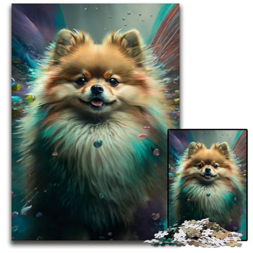 Pomeranian-Malpuzzle für Erwachsene, 1000-teiliges Holzpuzzle für Erwachsene, anspruchsvolles Denkspiel für Teenager, Spaß für den Familienspieleabend, 50x75cm Pomeranian-Malpuzzle für Erwachsene, 1000-teiliges Holzpuzzle für Erwachsene, anspruchsvolles Denkspiel für Teenager, Spaß für den Familienspieleabend, 50x75cm von LGSHENG