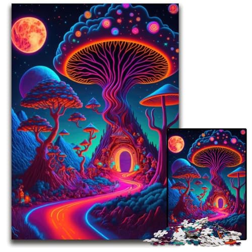 Psychedelisches Pilzkunst-Puzzle 1000 Teile für Erwachsene, anspruchsvolle Puzzles, anspruchsvolles DIY-Denkspiel für Teenager, 26x38cm Psychedelisches Pilzkunst-Puzzle 1000 Teile für Erwachsene, anspruchsvolle Puzzles, anspruchsvolles DIY-Denkspiel für Teenager, 26x38cm von LGSHENG
