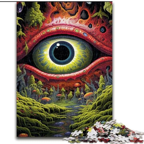 Puzzle 1000 Teile, Psychedelic Eyes Puzzle, Teenager, Paare und Freunde zum Geburtstag, zu Weihnachten (Größe: 50x75cm) von LGSHENG