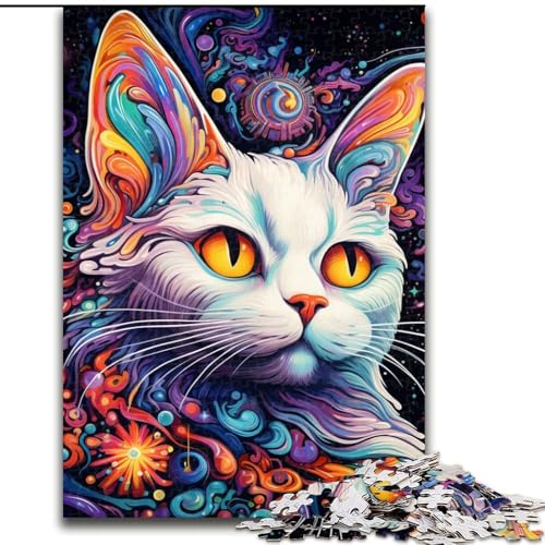Puzzle 1000 Teile, Tier- und Katzen-Puzzle, Teenager, Paare und Freunde zum Geburtstag, zu Weihnachten (Größe: 26x38cm) von LGSHENG
