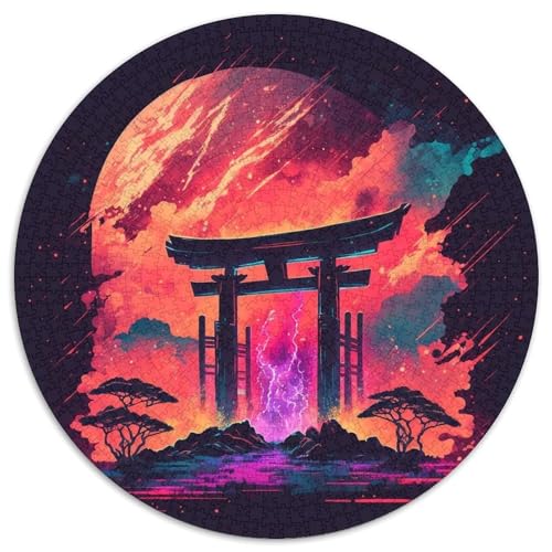 Puzzle 1000 Teile „Tor zum Kosmos“, Kartonpuzzle, Weihnachten, Halloween, Ostern, Neujahr (67,5 x 67,5 cm) von LGSHENG