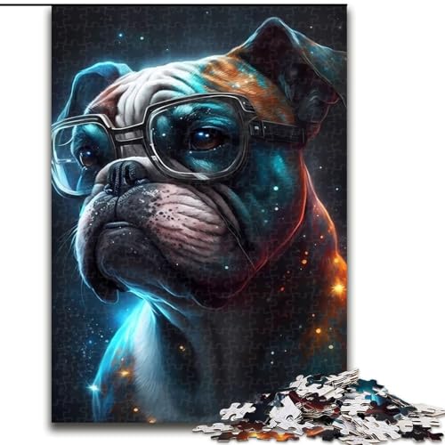 Puzzle 1000 Teile Boxer-Hundepuzzle, anspruchsvolles Denkspiel für Teenager, perfekt als Heimdekoration oder Geschenk (Größe: 26x38cm) von LGSHENG