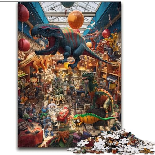 Puzzle 1000 Teile Dinosaurier-Welt-Puzzle, Teenager, Paare und Freunde zum Geburtstag, zu Weihnachten (Größe: 26x38cm) von LGSHENG
