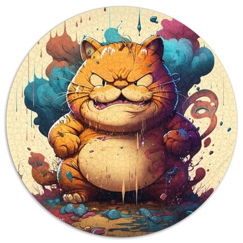 Puzzle 1000 Teile Katze, rund, Karton, Puzzle, pädagogische Aktivität für kognitive Fähigkeiten, Verbesserung der kognitiven Fähigkeiten, 67,5 x 67,5 cm Puzzle 1000 Teile Katze, rund, Karton, Puzzle, pädagogische Aktivität für kognitive Fähigkeiten, Verbesserung der kognitiven Fähigkeiten, 67,5 x 67,5 cm von LGSHENG