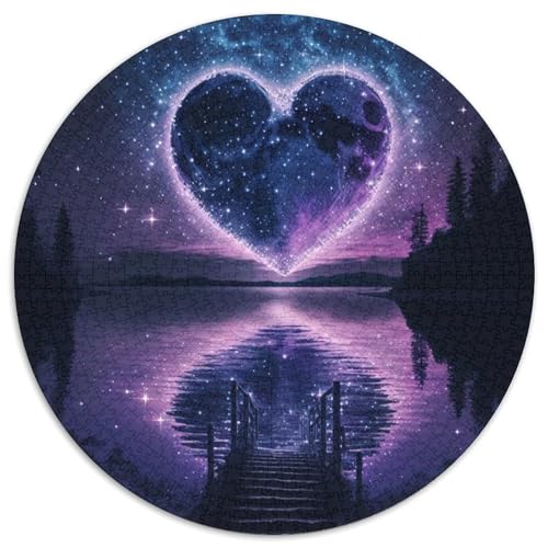 Puzzle 1000 Teile Meer der Liebe, rund, Papierpuzzle, anspruchsvolles Denkspiel für Teenager, Familienspaß, DIY-Wohnkultur-Geschenk, 67,5 x 67,5 cm Puzzle 1000 Teile Meer der Liebe, rund, Papierpuzzle, anspruchsvolles Denkspiel für Teenager, Familienspaß, DIY-Wohnkultur-Geschenk, 67,5 x 67,5 cm von LGSHENG