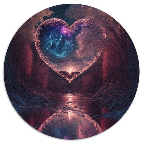 Puzzle 1000 Teile Meer der Liebe, rund, Papierpuzzle, anspruchsvolles Denkspiel für Teenager, Familienspaß, DIY-Wohnkultur-Geschenk, 67,5 x 67,5 cm Puzzle 1000 Teile Meer der Liebe, rund, Papierpuzzle, anspruchsvolles Denkspiel für Teenager, Familienspaß, DIY-Wohnkultur-Geschenk, 67,5 x 67,5 cm von LGSHENG