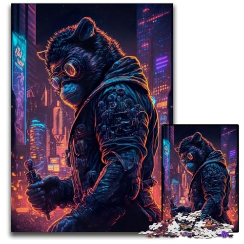 Puzzle 1000 Teile für Erwachsene, AFFE-Mensch-Puzzles für Erwachsene, Spaß bei Heimaktivitäten, Geburtstagsgeschenk, Reisegeschenke, 26x38cm von LGSHENG