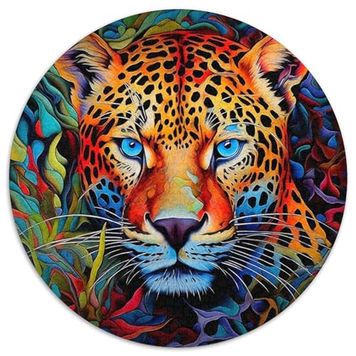 Puzzle 1000 Teile für Erwachsene, Afrikanischer Leopard, Puzzle für Erwachsene, Familienaktivitätsspiel für Teenager, anspruchsvolles Denkspiel (67,5 x 67,5 cm) von LGSHENG