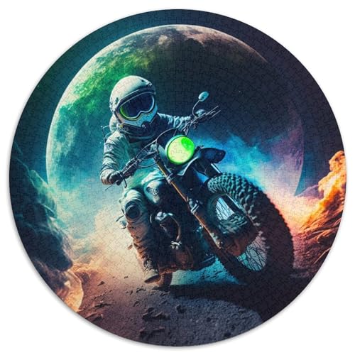 Puzzle 1000 Teile für Erwachsene, Astronauten-Motorrad-Puzzle, Denkspiel, interaktives Familienspiel, geeignet für Kinder ab 14 Jahren, 67,5 x 67,5 cm Puzzle 1000 Teile für Erwachsene, Astronauten-Motorrad-Puzzle, Denkspiel, interaktives Familienspiel, geeignet für Kinder ab 14 Jahren, 67,5 x 67,5 cm von LGSHENG