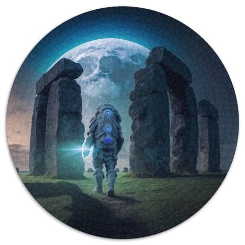 Puzzle 1000 Teile für Erwachsene, Astronauten-Rundpuzzle für Familienspaß, perfekt für den Urlaub, interaktive Spieleabende, 67,5 x 67,5 cm Puzzle 1000 Teile für Erwachsene, Astronauten-Rundpuzzle für Familienspaß, perfekt für den Urlaub, interaktive Spieleabende, 67,5 x 67,5 cm von LGSHENG