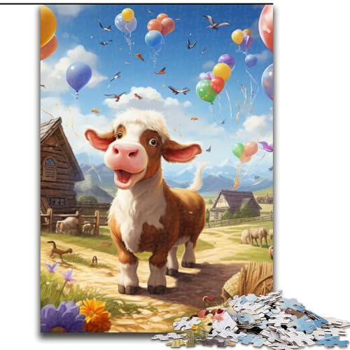 Puzzle 1000 Teile für Erwachsene, Bauernhoftier-Puzzle, Familie und Freunde, geeignet für Kinder ab 14 Jahren (Größe: 50x75cm) von LGSHENG