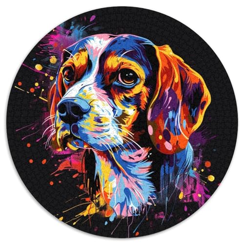 Puzzle 1000 Teile für Erwachsene, Beagle-Puzzle, Denkspiel, interaktives Familienspiel, geeignet für Kinder ab 14 Jahren, 67,5 x 67,5 cm Puzzle 1000 Teile für Erwachsene, Beagle-Puzzle, Denkspiel, interaktives Familienspiel, geeignet für Kinder ab 14 Jahren, 67,5 x 67,5 cm von LGSHENG