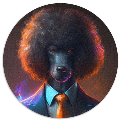 Puzzle 1000 Teile für Erwachsene, Boss Pudel, Kartonpuzzle, ideal für Familienspaß, Entspannung, 67,5 x 67,5 cm Puzzle 1000 Teile für Erwachsene, Boss Pudel, Kartonpuzzle, ideal für Familienspaß, Entspannung, 67,5 x 67,5 cm von LGSHENG