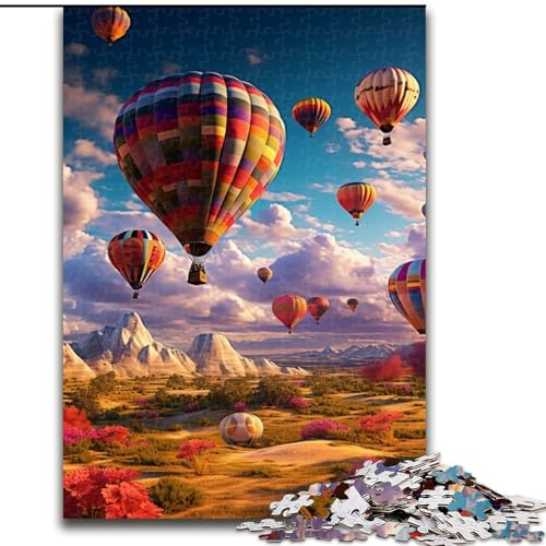 Puzzle 1000 Teile für Erwachsene, Bunte Heißluftballons, Denkspiel für Teenager, Familienspieleabend (Größe: 50x75cm) von LGSHENG