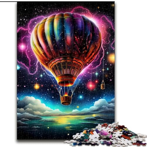Puzzle 1000 Teile für Erwachsene, Bunte Heißluftballons, pädagogisches Denkspiel, künstlerische Heim- und Bürodekoration, ab 14 Jahren (Größe: 50x75cm) von LGSHENG