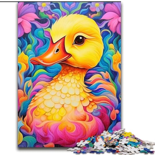 Puzzle 1000 Teile für Erwachsene, Bunte Kunstenten, Puzzle für Jugendliche, Familien-Lernspiele, Heimdekoration, Geschenk (Größe: 26x38cm) von LGSHENG