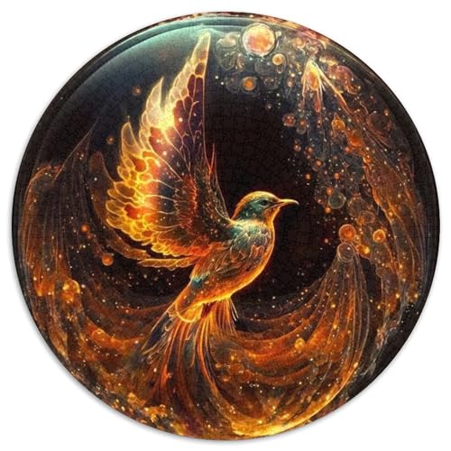 Puzzle 1000 Teile für Erwachsene, Cosmic Phoenix, rundes Puzzle für Familienspaß, perfekt für den Urlaub, interaktive Spieleabende, 67,5 x 67,5 cm Puzzle 1000 Teile für Erwachsene, Cosmic Phoenix, rundes Puzzle für Familienspaß, perfekt für den Urlaub, interaktive Spieleabende, 67,5 x 67,5 cm von LGSHENG