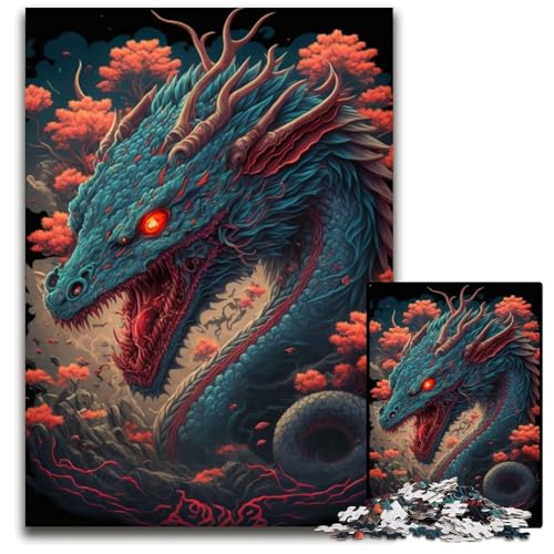 Puzzle 1000 Teile für Erwachsene, Drachentier-Puzzle aus Holz, Denkspiel, interaktives Familienspiel, geeignet für Kinder ab 14 Jahren, 50x75cm Puzzle 1000 Teile für Erwachsene, Drachentier-Puzzle aus Holz, Denkspiel, interaktives Familienspiel, geeignet für Kinder ab 14 Jahren, 50x75cm von LGSHENG