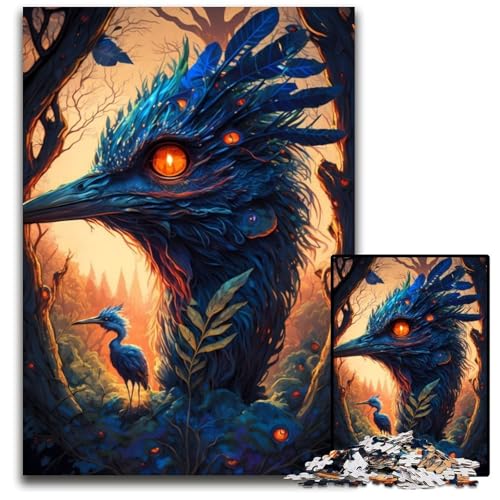 Puzzle 1000 Teile für Erwachsene, Enchanted Kingdom, Strauß, Holzpuzzle, Denkspiel, interaktives Familienspiel, geeignet für Kinder ab 14 Jahren, 26x38cm Puzzle 1000 Teile für Erwachsene, Enchanted Kingdom, Strauß, Holzpuzzle, Denkspiel, interaktives Familienspiel, geeignet für Kinder ab 14 Jahren, 26x38cm von LGSHENG