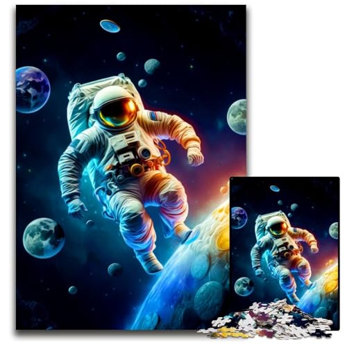 Puzzle 1000 Teile für Erwachsene, Fantasie-Astronaut, Papp-Puzzle, Denkspiel für Teenager und Familieninteraktion, 26x38cm Puzzle 1000 Teile für Erwachsene, Fantasie-Astronaut, Papp-Puzzle, Denkspiel für Teenager und Familieninteraktion, 26x38cm von LGSHENG